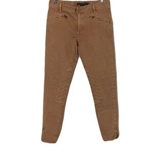Ralph Lauren Sport Tan Brown Women’s 28 Cropped Equestrian Riding-Style Pants